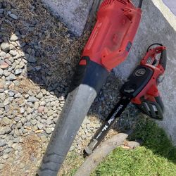 Leaf blower And Mini saw 