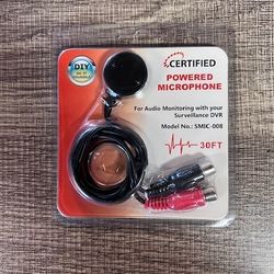 Certified Powered Microphone for Audio Monitoring