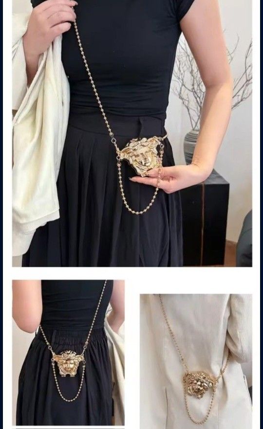 Versace Medusa Metal Chain Bag