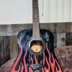 Acoustic Guitar Dean Musical Instruments With Gig Bag