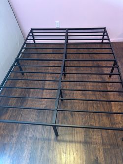 Queen platform bed frame