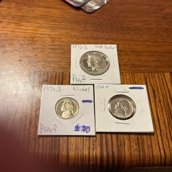 3 Proofs Coins Mint