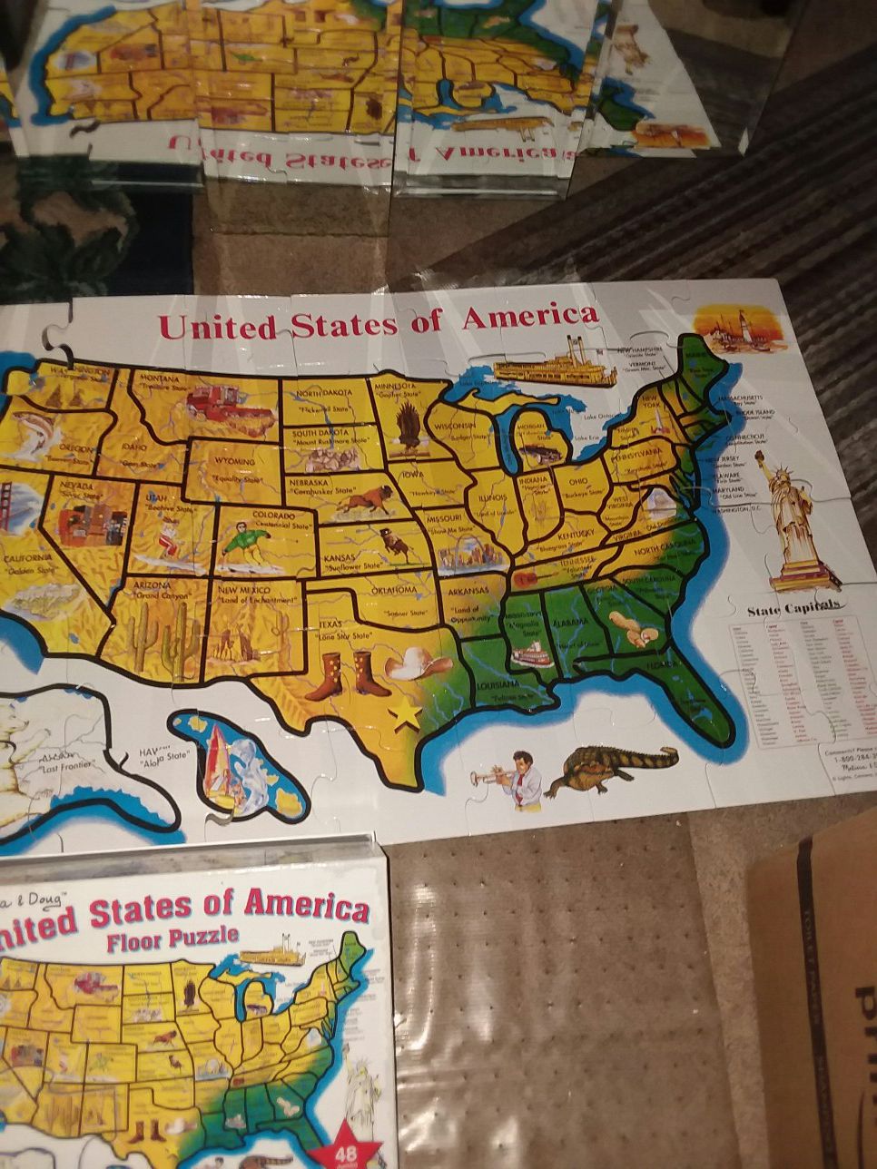 $8 Large great sturdy map of US.