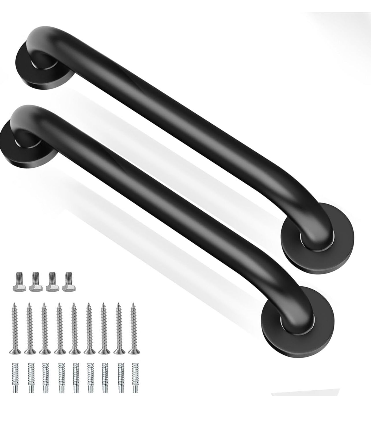 Brandnew Shower Grab Bars, 2 Pack 16 Inch Heavy Duty Non-Slip Bathroom Grab Bars, 1.25" Diameter Bathroom Safety Handle for Elderly, Handicap Assist G