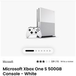 Xbox One S - 500 GB - White