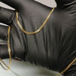 24-inch 2mm Cuban Link Necklace 