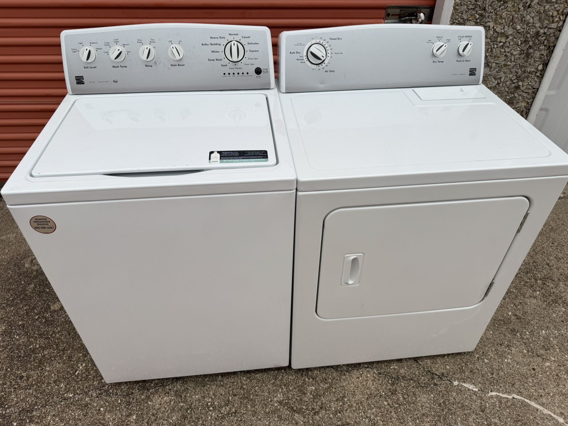 Kenmore Washer And Kenmore Dryer