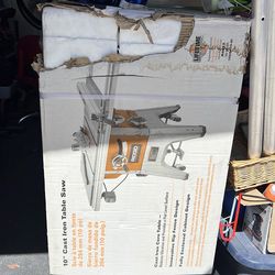 Never Opened Ridgid 10” Cast Iron Table Saw