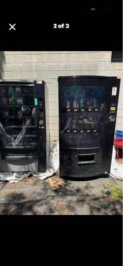 Two Black Vending Machines