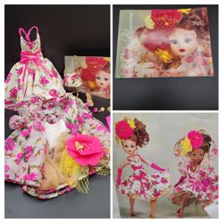 Rare Vtg Madame Alexander Couture Cissy"Tea Rose Cocktail Outfit" /Cottagecore Decor/Dollhouse/Collectible Dolls/Easter Decor/ShabbyChic Decor/Nursery