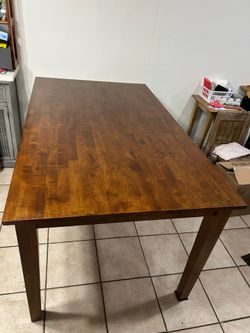 Dining Table Set with 6 Chairs – $200
