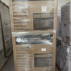 14000btu Windows Ac Dual Inverter By LG SMART WIFI.  Over 1000 Square Footage Coverage.  Complete Set New 