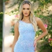 NWT Aria Diamond Blue Sequined Dress