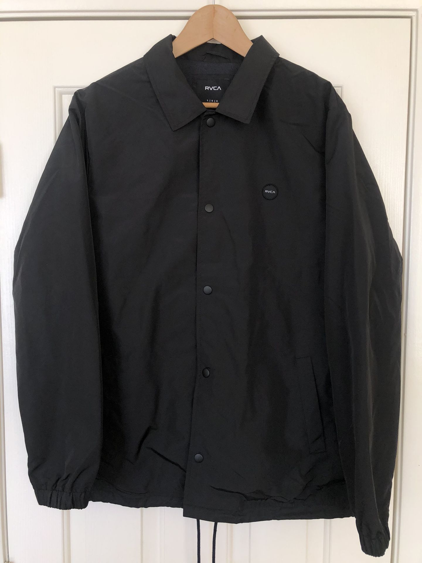 RVCA coaches jacket lined size Large