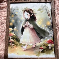 Baby Girl Nursery Decor Framed Prints 11x14