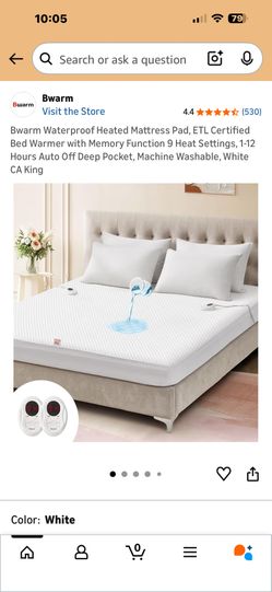 Cal King Heated Mattress Pad