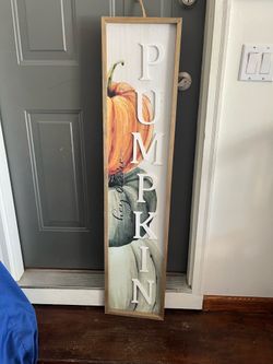 Pumpkin Sign