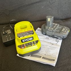 🔥 New Ryobi 18V Charger + 18V Battery 