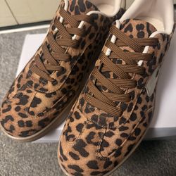 Leopard print sneakers