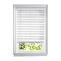 New Home Depot 23.25" x 39" Cordless 2" Faux Wood Blind - Snow White 73-808-112