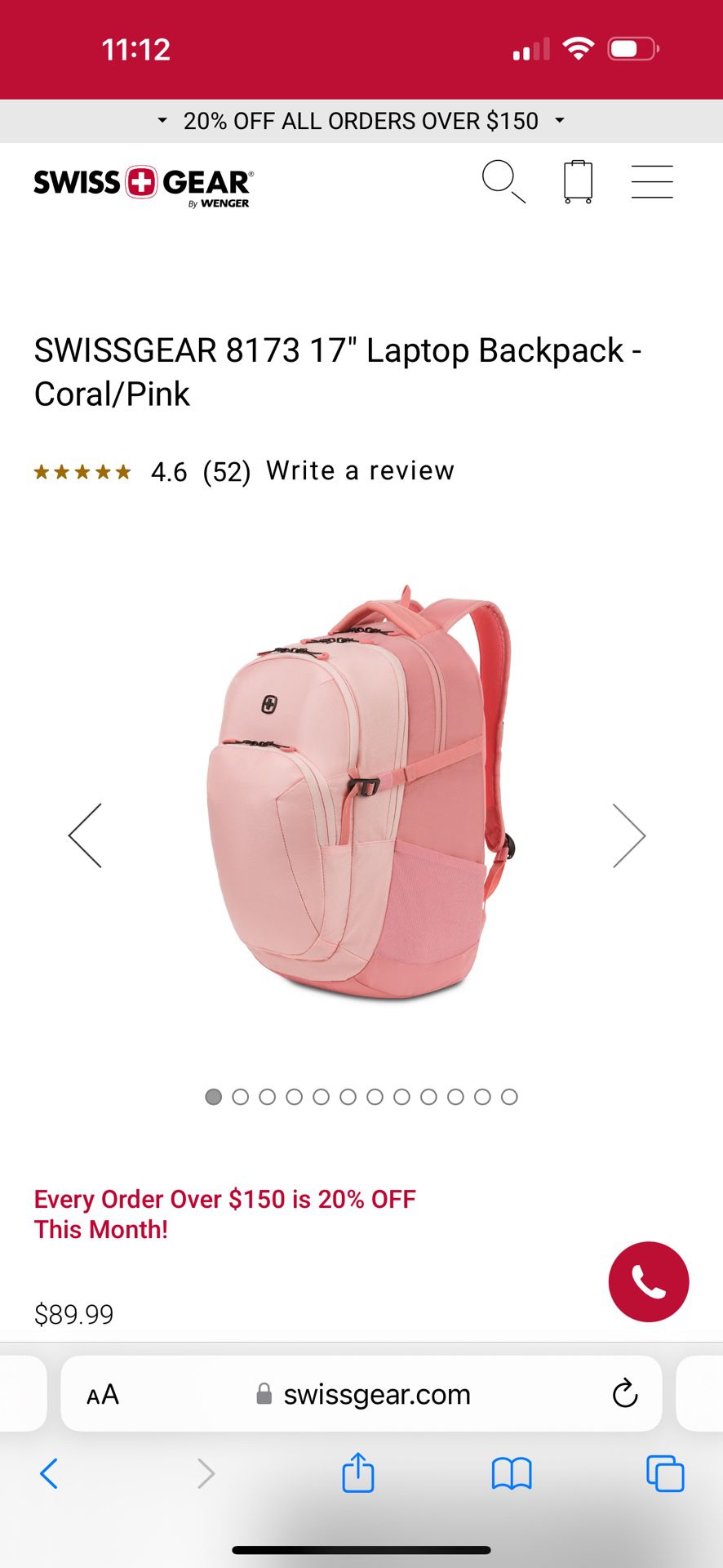 Brand New Swiss Gear Backpack 