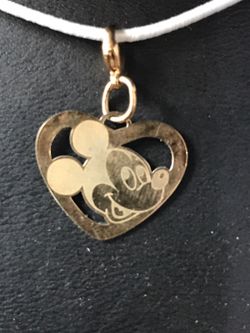 Micky Mouse Charm Gold Plated made of 925 Silver