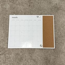 Monthly Whiteboard Calendar 
