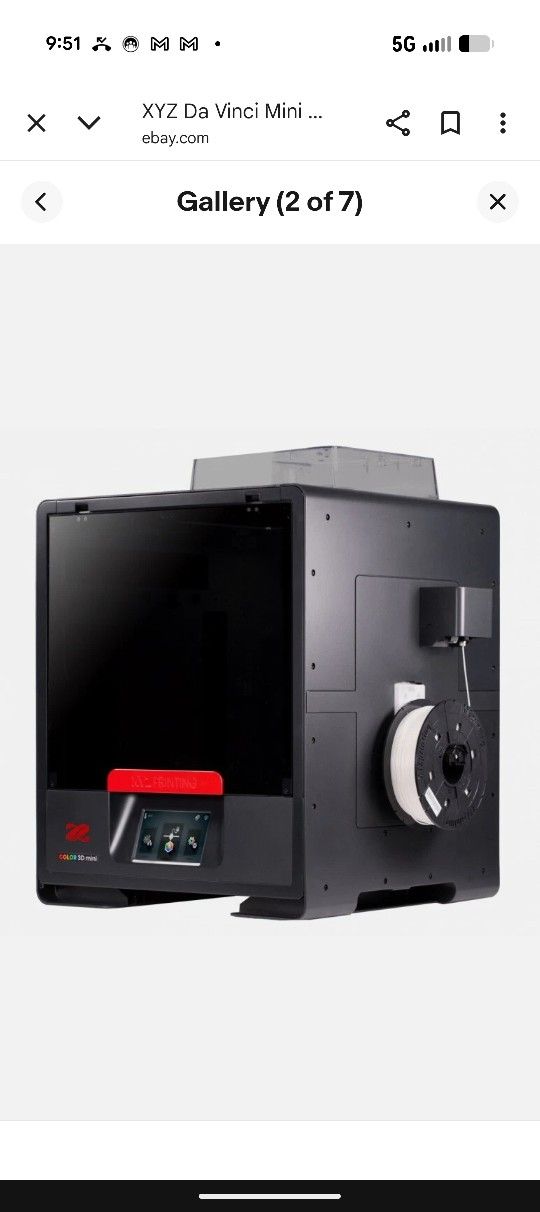 XYZ  DA VINCI MINI COLOR 3D PRINTER NEW