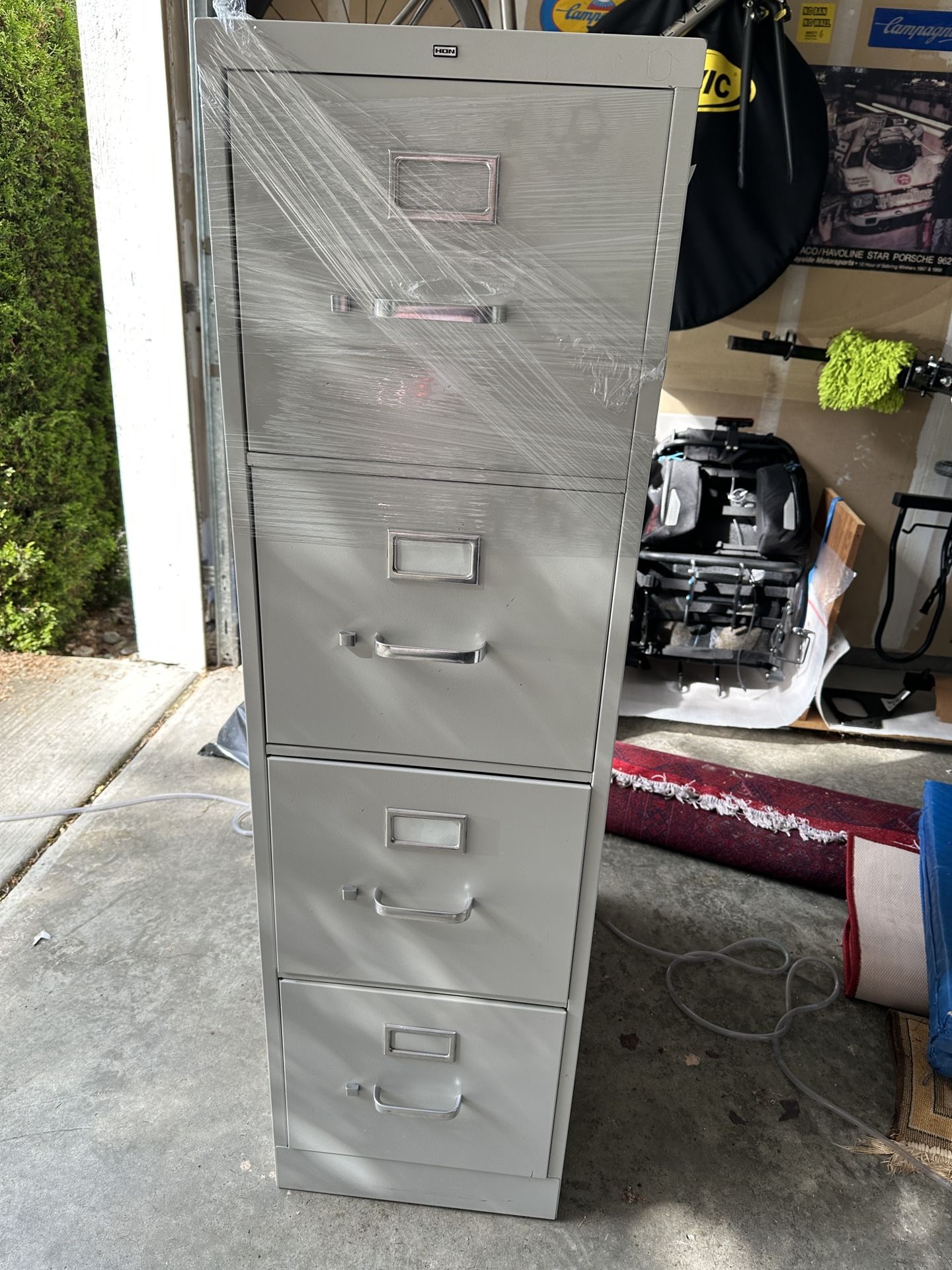 Hon 4 Drawer Metal File Cabinet