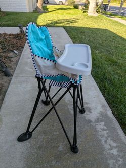 Portable Folding Baby High Chair with Tray