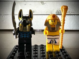 New Lego Custom Pharaoh Quest King And Anubis Guard Egyptian Minifigures