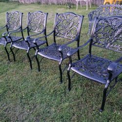 Set Of 4 Outdoor Large Chairs