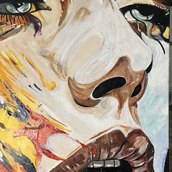 Contemporary  woman face by Kikasso