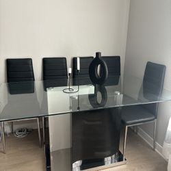Modern Glass Dining Table