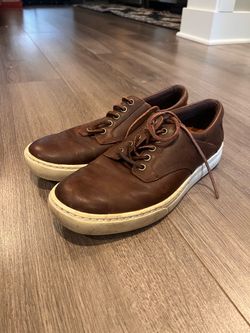 Timberland Anti-Fatigue Brown Leather Lace-Up Men’s Sneakers US 8.5 EU 42