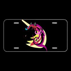 License Plate Novelty Car Front Unicorn Horse Cartoon Design Cute
