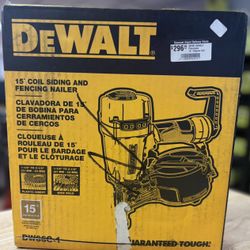  Pneumatic 15-Degree Coil Corded Siding Nailer