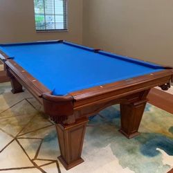 Solid Wood Pool Table 