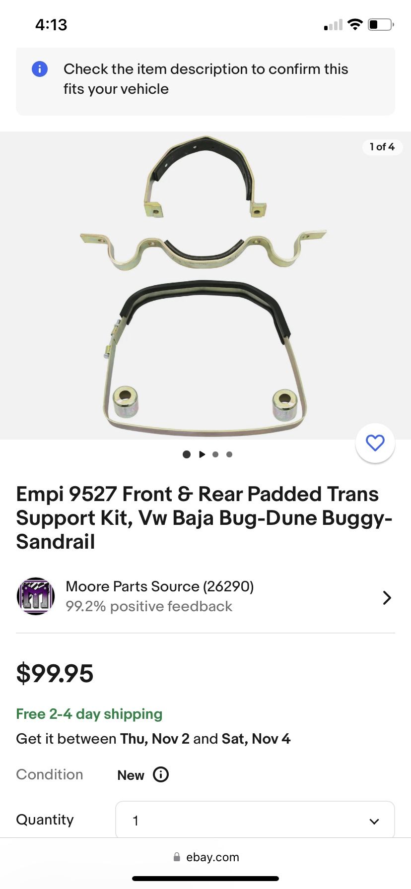 VW Baja Bug Sand rail Dune Buggy Parts