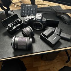 Canon EOS R7 BUNDLE WITH 2 Lenses 10-18 WIDE LENSE + 18-150 And Also Dji Mic With 2 Receivers