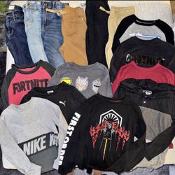 Boys size 8 clothes bundle 