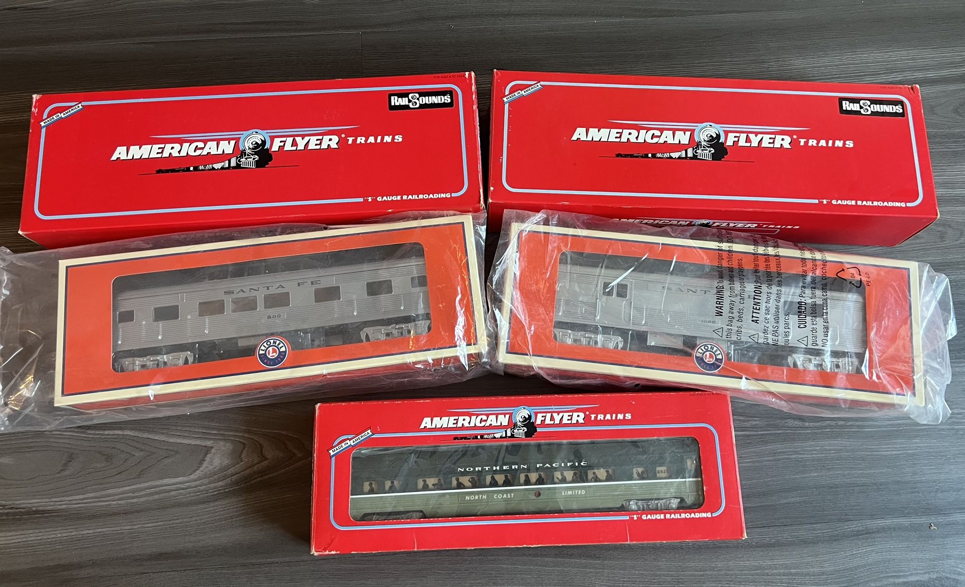 Train Lot American Flyer & Lionel Never Been Used!