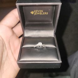 Sterling silver Diamond ring