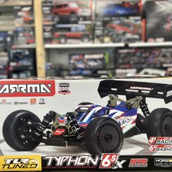 Arrma Typhon 1/8 6S TLR Tuned Race Buggy.