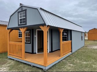 12x32 Wraparound Lofted Barn Cabin 