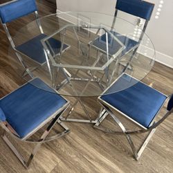 Dining table Modern round With Chairs