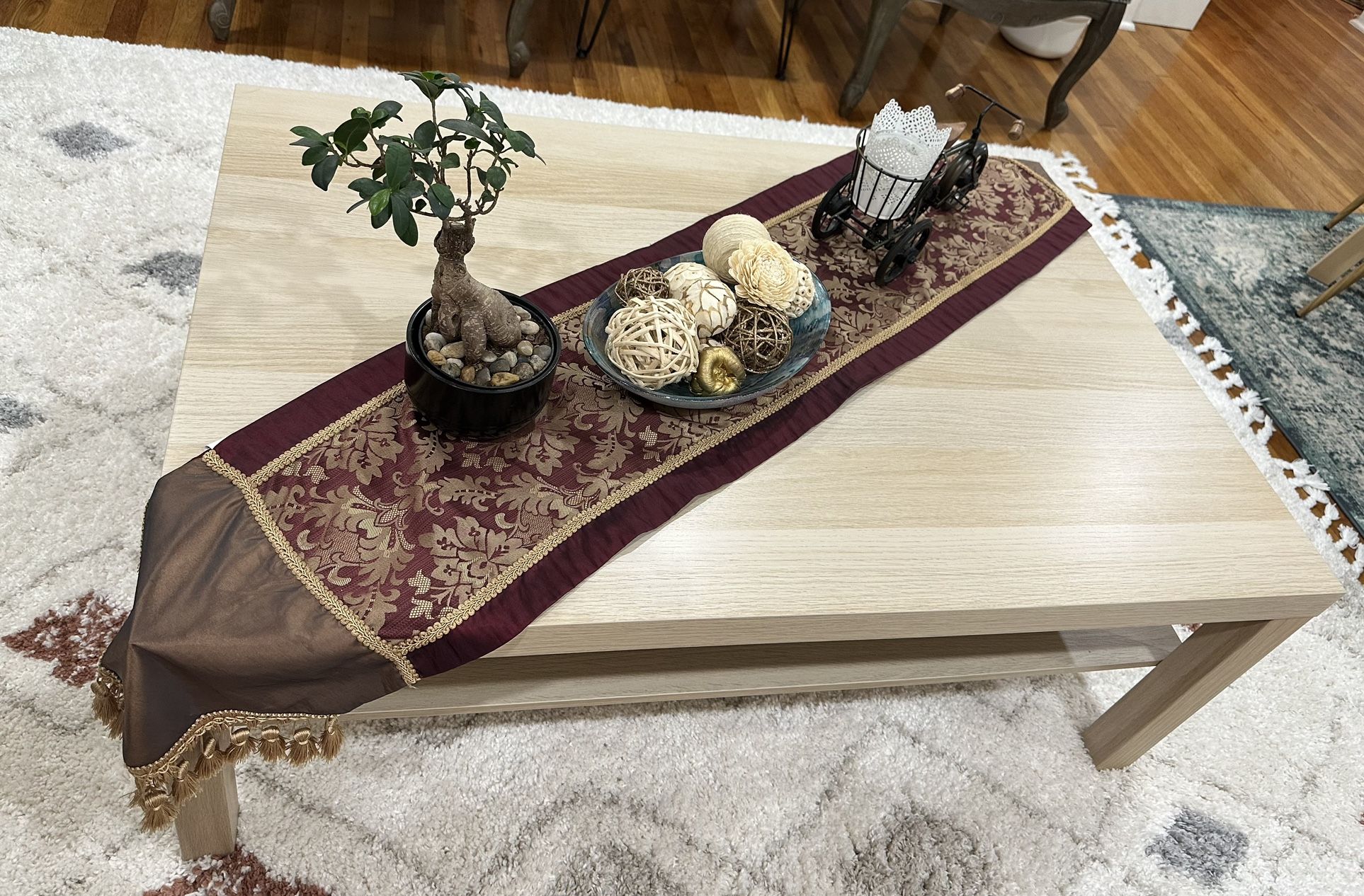 IKEA Coffee table, white stained oak effect