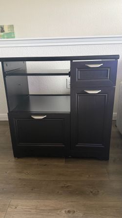 Black small desk