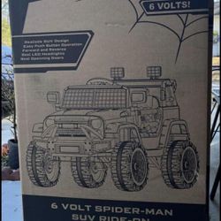 Brand New Kids Marvel Spider Man 6VOLT Ride On Toy 