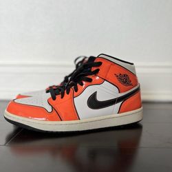 Jordan 1 Mid Se Turf Orange Mens Size 10.5